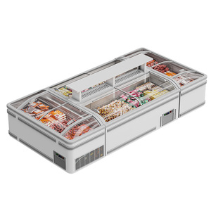 Congelador Horizontal Ice Shop con Puerta de Vidrio Curvo Negro, Capacidad de 850 Litros, Precio de Refrigeradores - Product Image 6