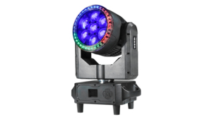 Venta al por mayor de fábrica: Mini luz LED móvil tipo ojo de abeja 7x40W impermeable con anillo IP65 - Product Image 3