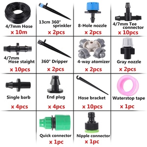 Garden Automatic Drip Irrigation System Kit 1/4" Blank Distribution Tubing Watering Kit for <b>Greenhouse</b> Patio 18812-18813-18814-1 - Product Image 4