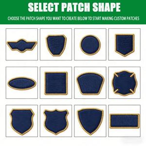 Patch brodé personnalisé à prix avantageux, patch thermocollant pour vêtements, uniformes, avec emballage en sac, différentes tailles - Product Image 6