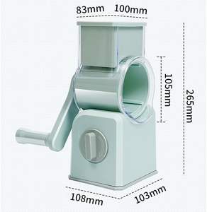 Râpe <span class=keywords><strong>à</strong></span> fromage rotative avec poignée Râpe <span class=keywords><strong>à</strong></span> <span class=keywords><strong>manivelle</strong></span> Broyeur multifonction 3 en 1 Trancheuse <span class=keywords><strong>à</strong></span> <span class=keywords><strong>mandoline</strong></span> ronde Râpe <span class=keywords><strong>à</strong></span> aliments Broyeur - Product Image 2