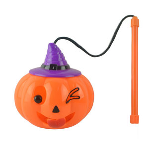 Accessoires pour la Fête des Morts : Lanterne portable pour enfants, Bande lumineuse, Pendentif citrouille musical, Décoration d'Halloween - Product Image 5