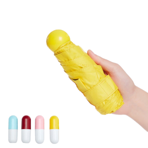 Vente en gros Mini parapluie personnalisé Capsule manuelle Protection UV Petit parapluie pliant Soleil et pluie - Product Image 2
