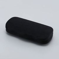 Étuis à lunettes de soleil en velours souple de grande taille sac à lunettes boîte à lunettes pochette de rangement étui d'emballage en métal LOGO personnalisé pour lunettes