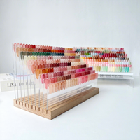Présentoir à échelle pour échantillons d'ongles en acrylique, grande capacité, pour comparaison des couleurs