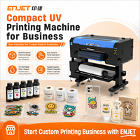 Impresora UV DTF Económica y Fácil de Usar ENJET U602 de 62 cm para Impresión y Laminación de Etiquetas Personalizadas para Pequeñas Empresas, Película TPU A/B