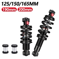 Amortisseur Dv22ar 165 190 150mm 125mm pour trottinette électrique et VTT, suspension arrière réglable, ressort amortisseur