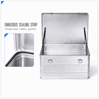 Coinnets de superposition robustes en aluminium pour boîtes industrielles, OEM/ODM disponibles, capacité 240L, résistants aux intempéries IP64, finition haute brillance