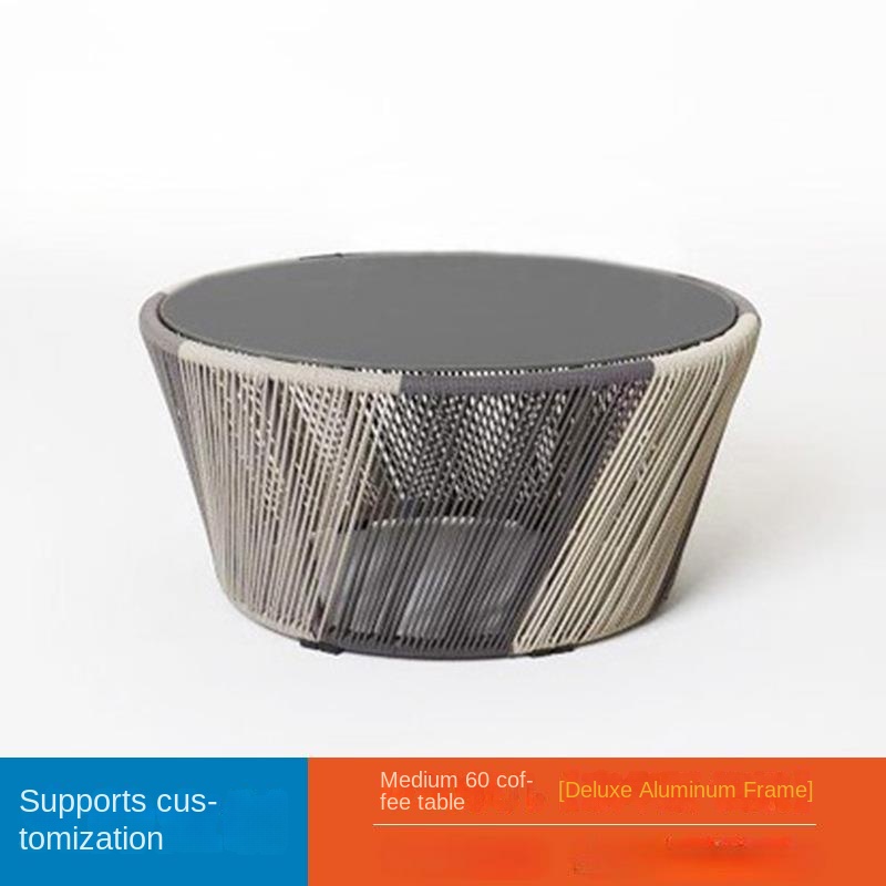 60 tea table [aluminum frame]]