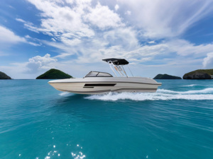 Mini-Yacht de Luxe Design 24 pieds en Fibre de Verre Bateau de Pêche de Loisirs Bateau à Moteur Sportif Vitesse Élevée Sports Nautiques Moteur 7.3M - Product Image 5