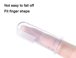 Soft Bristle <span class=keywords><strong>Silicone</strong></span> <span class=keywords><strong>Baby</strong></span> <span class=keywords><strong>Toothbrush</strong></span> Set Infant <span class=keywords><strong>Finger</strong></span> <span class=keywords><strong>Toothbrush</strong></span> com Tongue Escova De Limpeza <span class=keywords><strong>Baby</strong></span> Teeth Care Kit Caixa protetora - Product Image 5