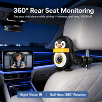 Adaptador Inalámbrico CarPlay, Monitor para Bebés 6 en 1, Dongle Samsung Dex, Cámara de Video 4K para Auto, 1 Año de Garantía, Viajes Familiares, Niños, Mascotas