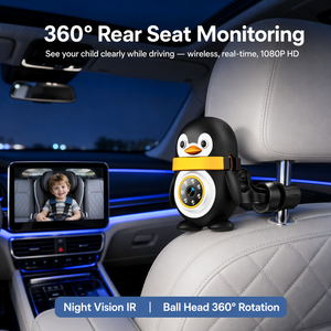 Adaptador Inalámbrico CarPlay, Monitor para Bebés 6 en 1, Dongle Samsung Dex CarPlay, Cámara para Auto con Video 4K, Portátil para Viajes Familiares, Niños y Mascotas - Product Image 2