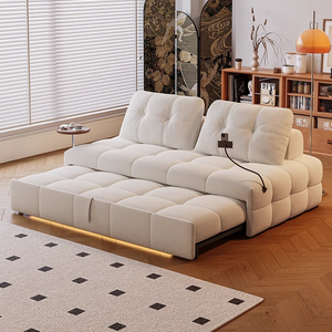 Modern Convertible Home Office <strong>Sofa</strong> <strong>Bed</strong> Tufted Fabric Corner Extendable Living Room <strong>Folding</strong> <strong>Sofa</strong> Cum <strong>Bed</strong> - Product Image 1