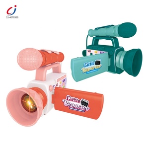 Chengji hạnh phúc Kid đồ chơi nhỏ phóng viên ánh sáng âm nhạc Video <span class=keywords><strong>Recorder</strong></span> Set Toddler đồ chơi <span class=keywords><strong>Microphone</strong></span> cho trẻ em gái - Product Image 5