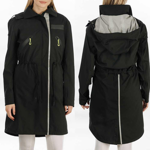 Giacca antipioggia da competizione equestre a maniche lunghe impermeabile con cappuccio di alta qualità - Product Image 6