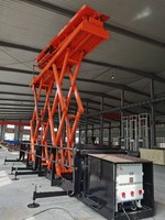 Plateforme élévatrice à ciseaux fixe hydraulique 20T pour charges lourdes, système de levage personnalisé, vente chaude