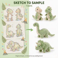 Peluche de dinosaure personnalisée de haute qualité, réaliste, en peluche, souvenir, pour la promotion de la marque, cadeau pour enfants