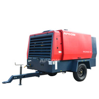 Compresseur d'air diesel à vis 8 bars 330 CFM (10 m³/min) pour l'exploitation minière, compatible Cummins, 115 PSI