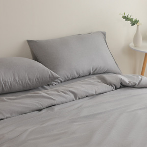Qin Yue Bamboo Fiber Four Piece <b>Set</b> Solid Color Minimalist Breathable <b>Bedding</b> <b>Set</b> For Export Size - Product Image 1