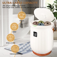 Seau chauffe-serviettes grande capacité 20L avec arrêt automatique et verrou de sécurité – Chauffe-serviettes chauds pour spa, salle de bain, maison et salon