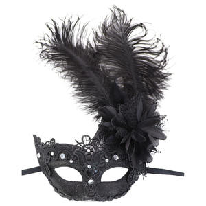 <span class=keywords><strong>Masque</strong></span> vénitien en dentelle Hstyle, <span class=keywords><strong>masque</strong></span> de <span class=keywords><strong>carnaval</strong></span> de <span class=keywords><strong>Venise</strong></span>, plume, fleur, mariage, performance, costume rouge, <span class=keywords><strong>masque</strong></span> de mode pour <span class=keywords><strong>femme</strong></span>, mascarade - Product Image 2