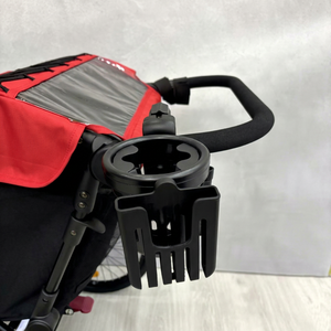 Support de tasse pliable ZX-250 et support de téléphone 3-en-1 avec pince ou sangle de fixation pour poussette ou vélo, installation facile - Product Image 1
