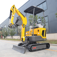 Envío Gratis, Mini Excavadora con Motor Kubota con Certificación CE y EPA, Mini Excavadora de 1 Tonelada, 2 Toneladas, 3.5 Toneladas, Mini Excavadora Pequeña en Venta