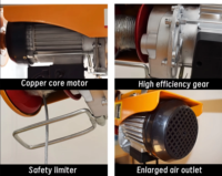 Pa400 Nouvelle Mini Plateforme de Levage Électrique à Chaîne 220V pour Usage Commercial et Minier en Métal