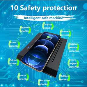 トヨタプラド18-20対応 ワイヤレス充電器 車載スマートワイヤレス充電パッド スマホホルダー充電 - Product Image 5