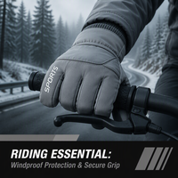 Gants de moto, de vélo et de ski pour hommes avec logo personnalisé, imperméables, coupe-vent et compatibles avec les écrans tactiles, pour les sports de plein air