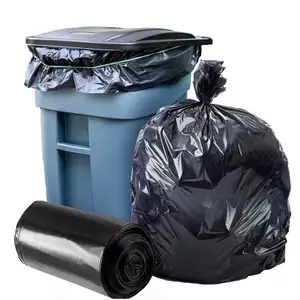 Benutzer definierte verschiedene Gallonen und Größen schwere schwarze verdickte Einweg-Plastiktüte Mülls äcke Abfall behälter Mülls äcke