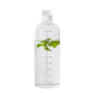 Bouteille en verre borosilicate haute résistance personnalisée de 300 ml et 500 ml pour jus, lait, <span class=keywords><strong>vin</strong></span>, thé, eau de sport, avec bouchon – Vente en gros - Product Image 4