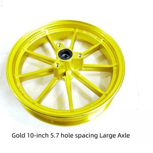 Llanta de Motocicleta Eléctrica de Aleación de Aluminio Modificada, Engrosada, de 10/12 Pulgadas con Nueve Radios, Nueva Condición - Product Image 2