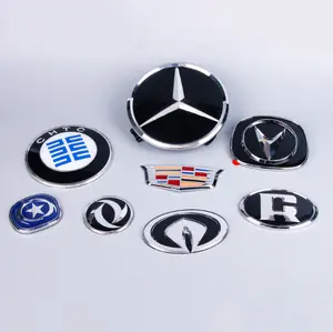Personalizado 3D Plástico ABS Cromado Emblema Do emblema Do Logotipo Do Carro