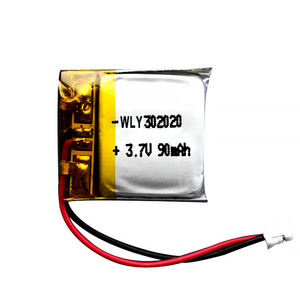 Маленькие литий-полимерные батареи 90 мАч 3,7 В литий-ионная аккумуляторная батарея 80 мАч 302020 для гарнитуры, медицинская машина - Product Image 1