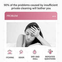 Dromaka Marque Blanche Hygiène Féminine Intime Vaginale Bio Lavage Féminin Yoni pour Femmes Mousse de Lavage Vaginal