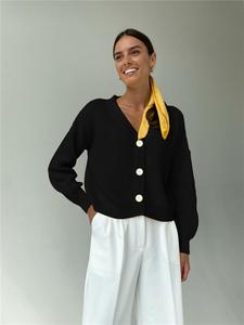 Cardigan di Alta Qualità per Ragazze, Maglione Sexy a Maniche Lunghe con Scollo a V, Cardigan Lavorato a <span class=keywords><strong>Maglia</strong></span> per Donne - Product Image 6