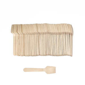 Mini cuchara de madera para helado desechable de abedul ecológico a precio mayorista - Product Image 5