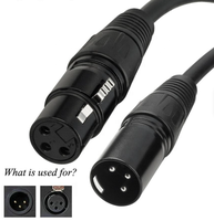 Hochwertiges, maßgefertigtes 3-poliges Kabel (Stecker-Stecker), vergoldet, PVC, für Computerlautsprecher, Monitore, Mikrofone und Projektoren