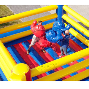 Jeux <span class=keywords><strong>de</strong></span> Carnaval Gonflables en PVC pour Activités <span class=keywords><strong>de</strong></span> Groupe : Arène <span class=keywords><strong>de</strong></span> Gladiateurs Gonflable pour Adultes avec Gants <span class=keywords><strong>de</strong></span> Boxe - Product Image 1