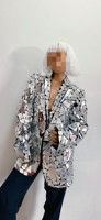 Miroir Veste Verre Homme Performance Costume Personnalisé Couleur Chanteurs Costume Coût Club Bar Danse Performance Porter Pour Dj Costume