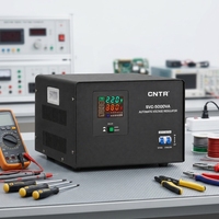 Régulateur de tension automatique monophasé servo CNTR SVC 5000VA 5KVA, sortie 220V, écran LCD, AVR pour appareils électroménagers et de bureau