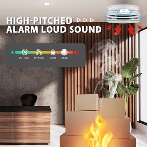 Détecteur <span class=keywords><strong>de</strong></span> <span class=keywords><strong>fumée</strong></span> intelligent WiFi Tuya, alarme incendie sans fil, capteur photoélectrique, sirène 85 dB, EN14604 CE, Alexa, <span class=keywords><strong>Google</strong></span> Home - Product Image 5