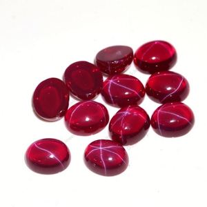 Lỏng đá quý hình bầu dục <span class=keywords><strong>Cabochon</strong></span> 5*7-10*14mm Starlight <span class=keywords><strong>Ruby</strong></span> cho vòng - Product Image 5