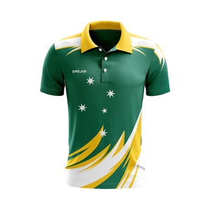 Tùy chỉnh thăng hoa phụ nữ Golf Cricket cổ áo polo t Áo sơ mi - Product Image 6