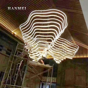 Đơn giản hiện đại siêu lớn sảnh khách sạn Đèn chùm cho bộ phận chiếu sáng Dự Án Lớn - Product Image 2