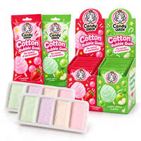 Vente en gros OEM de chewing-gum en coton aromatisé aux fruits, saveur bubble gum, guimauve moelleuse, halal, emballage en vrac, fournisseur 200 tonnes