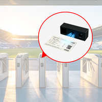 LONVILL Scanner de codes-barres compact à grand angle, moteur de lecture de codes-barres 2D Aztec pour le contrôle d'accès aux événements sportifs