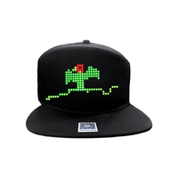 Gorra inteligente LED en varios idiomas, gorra de béisbol, aplicación móvil, edición de Control, sombrero con pantalla LED, lámpara Led, sombrero con pantalla de palabras para fiesta